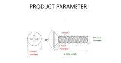 Electronic screws M1.4*2.5