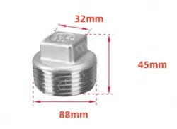 201 3 inch Stainless steel plugs