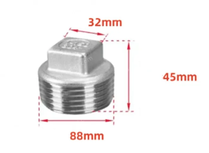 201 3 inch Stainless steel plugs