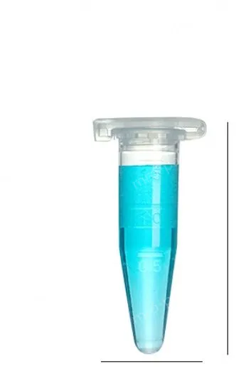 500 1.5 ml centrifuge tubes (culet bottom with cap buckle).