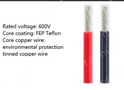 Teflon Wire Cable 12AWG Black 19 cores