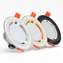 S8 downlight white + black 6W